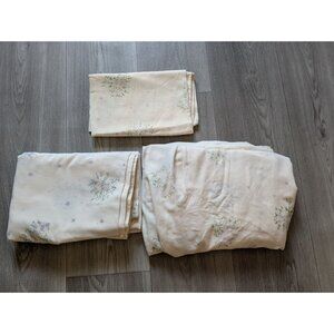 Vintage Sears Roebuck Floral Cotton-Polyester Blend Standard Pillowcases & Flat